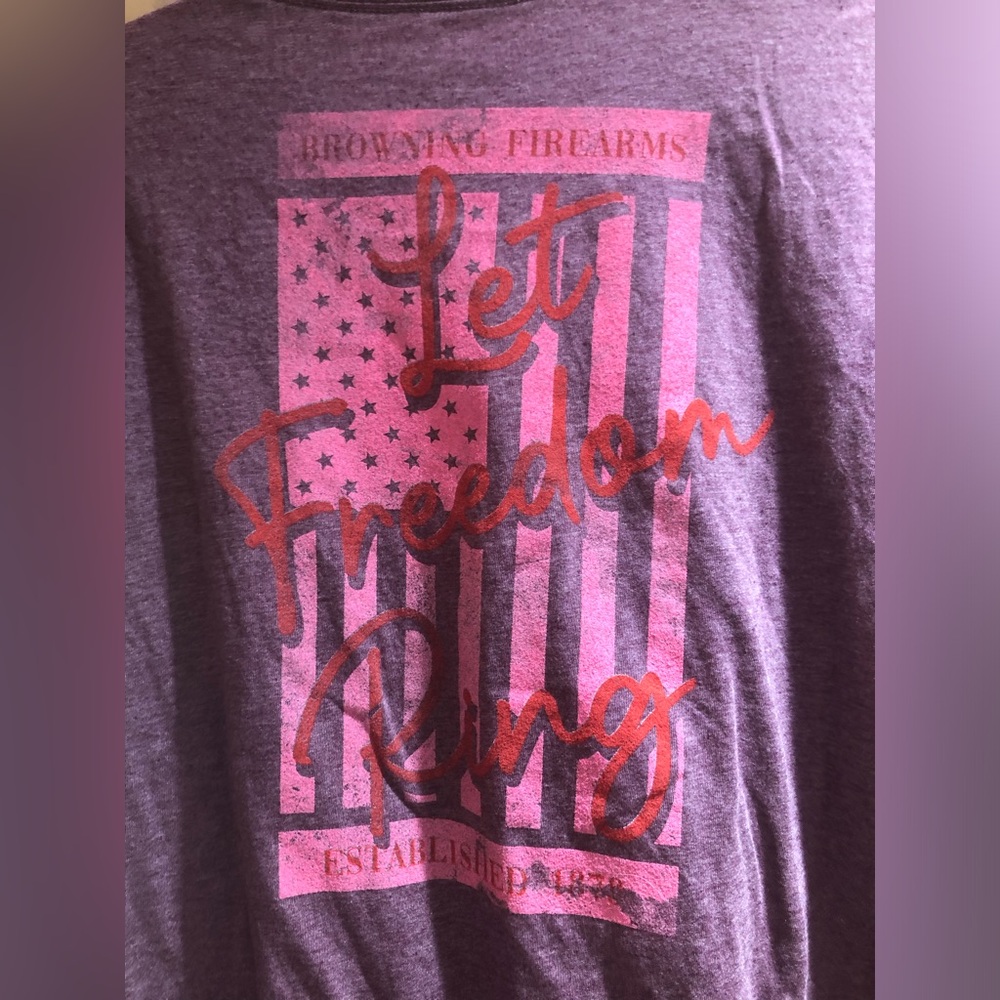 Browning Purple “Let Freedom Ring” Graphic Tee Sz. 2XL